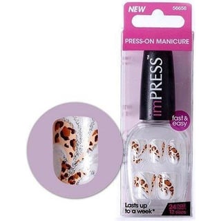 KISS Broadway Nails Press-on Manicure 24 Nails Covers 12 Sizes BIPD160 Love Bites