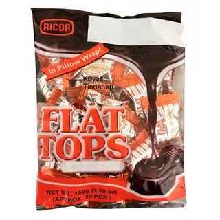 Ricoa Flat Tops Melk Chocolade 150 Gr