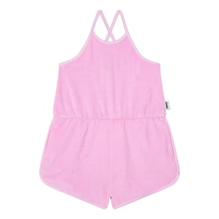 Terry Cloth Playsuit Pink