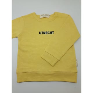 Broer & Zus Utrecht Trui 18m Banaangeel & Marineblauw