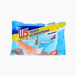 W5 Wet Cleaning Wipes 80x