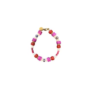 Le Petit Atelier Bracelet Glass with Coral - Ruby Reef