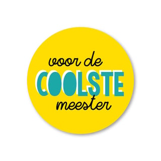 Sticker Voor De Coolste Meester