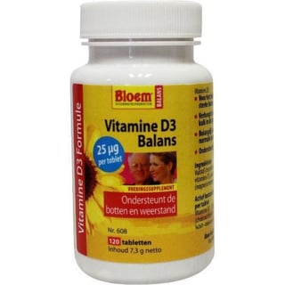 Bloem Vitamine D3 Balans 120 Tabletten - Voedingssupplement