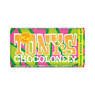 Tony's Chocolonely - Diverse Smaken - Tony Chocolonely: Melk Pecan Crunch Karamel