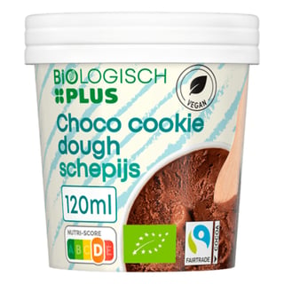 Biologisch PLUS Chocolade Cookie Dough Vegan
