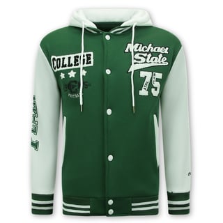 Baseball Vest Met Capuchon - 905 - Groen