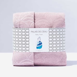 Babyhanddoek biokatoen - met logo mogelijk - Roze
