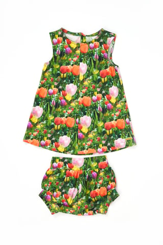 Tulips Baby Dress Set