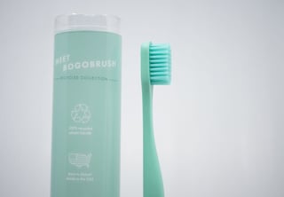 Recycled Plastic Toothbrush  Pop-Up - Blue