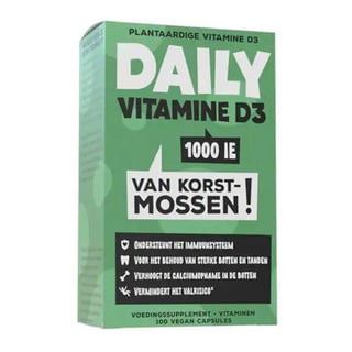 Daily Vitamine D3 1000IE 100C Vegan