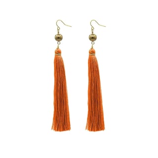 Orange Brush Earrings