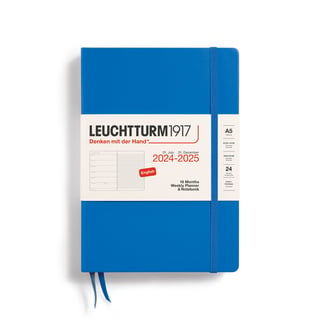 Leuchtturm 18 month diary hardcover large 2024-2025 - Sky