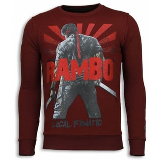Rambo - Rhinestone Sweater - Bordeaux