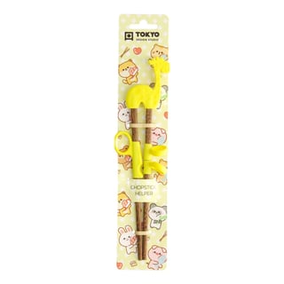 Kinder Chopsticks Giraffe Geel 18cm