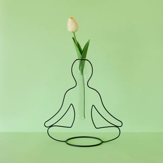 Silhouette Bottle Vase Yoga