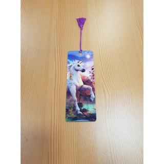 3D Boekenlegger Unicorn Evening Star