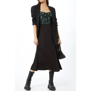 Flowy Skirt midi Length - Black