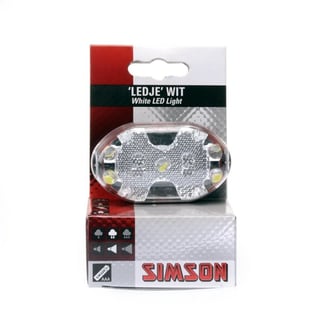Simson Batterij Led Voorlicht Wit Incl. Batterijen