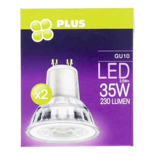 PLUS Lamp LED 35W Spot GU10 2PK