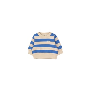 Tiny Cottons Stripes Baby Sweatshirt Vanilla/Ultramarine