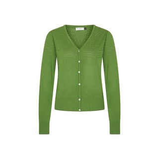 VERY CHERRY Lucia V-Neck Cardigan Olive