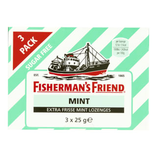 FISHERMAN'S FRIENDS Mint Suikervrij 3 Pack