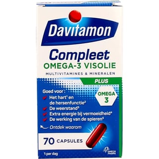 Davitamon Compleet Omega3 Visolie 70st 70
