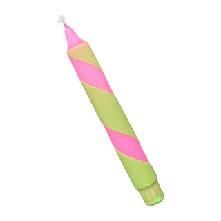 Studio Lux - Dinerkaars Dip-Dye Swirl - Neon Roze/Groen