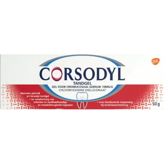 Corsodyl Tandgel 1% 50gr 1