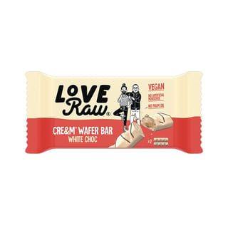 LoveRaw Cre&m Filled White Choc Wafer 45g *THT 07.01.2024*