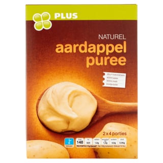 PLUS Aardappelpuree Naturel 2x4 Porties