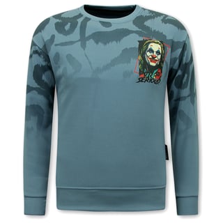 Trui Heren - Heren Sweater Joker - Blauw