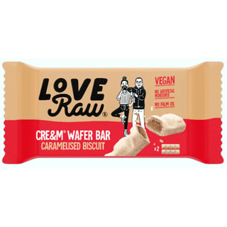LoveRaw Cre&m Wafer Bar Caramelised Biscuit 45g