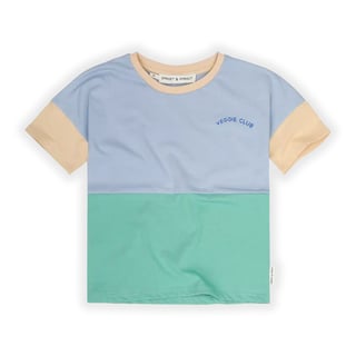 Sproet & Sprout T-Shirt Colourblock Misty Blue