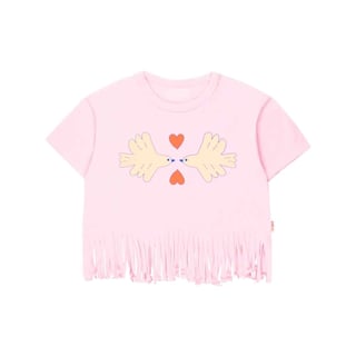 Tiny Cottons Doves Tee Light Pink