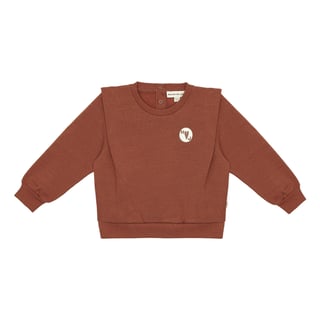 House of Jamie Shoulder Sweater Terra Rust