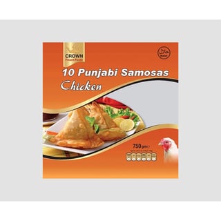 Crown Punjabi Samosas Chicken 10Pcs