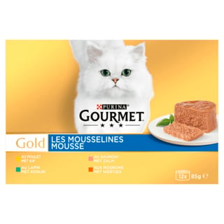 Gourmet Gold Mousse Kattenvoer Nat Vlees/vis