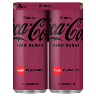 Coca-Cola Zero Sugar Cherry 4 X 250ml