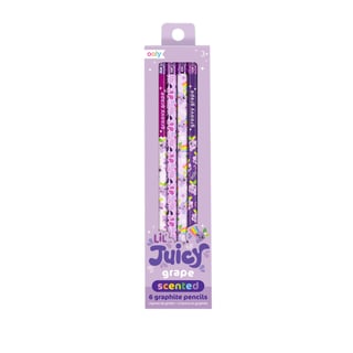 Ooly - Lil Juicy Scented Graphite Pencils- Set of 6 - Grape