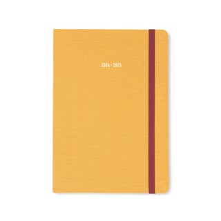 College Planner 2024-2025 Raw A5 - Mustard Yellow