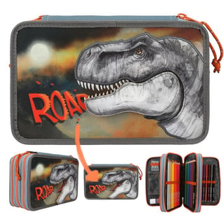 Dino World Kleurpotloden & Viltstiften Etui T-Rex Roar