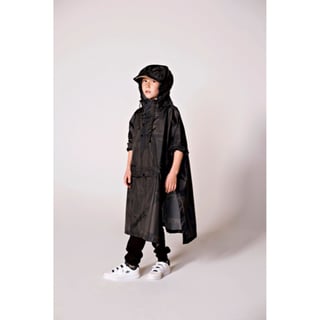 Rainkiss Rain Poncho Back to Black