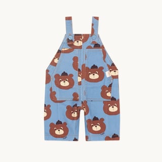 Tiny Cottons Baby Bears Dungaree Denim Blue