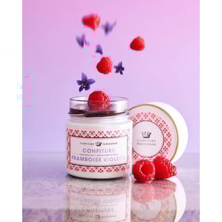 Frambozen- en viooltjesjam - 250 g