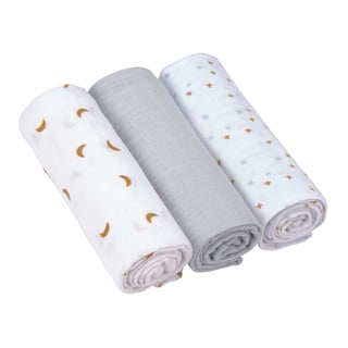 LÄSSIG Heavenly Soft Swaddle Set (3 Pieces, Large) 