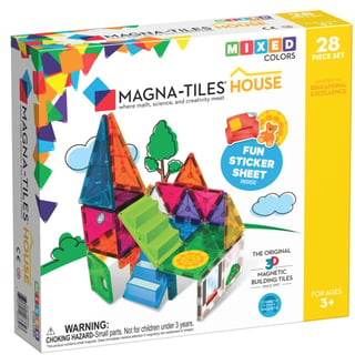 Magna-Tiles Clear Colors 28 Stuks House Set
