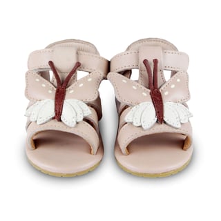 DONSJE AMSTERDAM Baby Sandals Tuti Sky, Powder Metallic Nubuck 