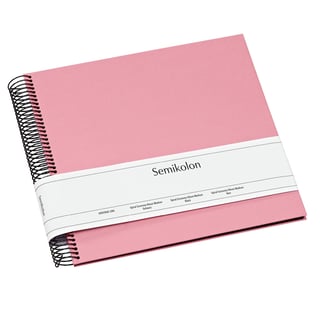 Semikolon Photo Album Spiral Economy Black Medium - Pink